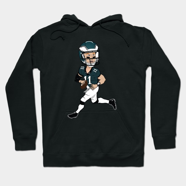 Carson Wentz Caricature Hoodie by dopelope